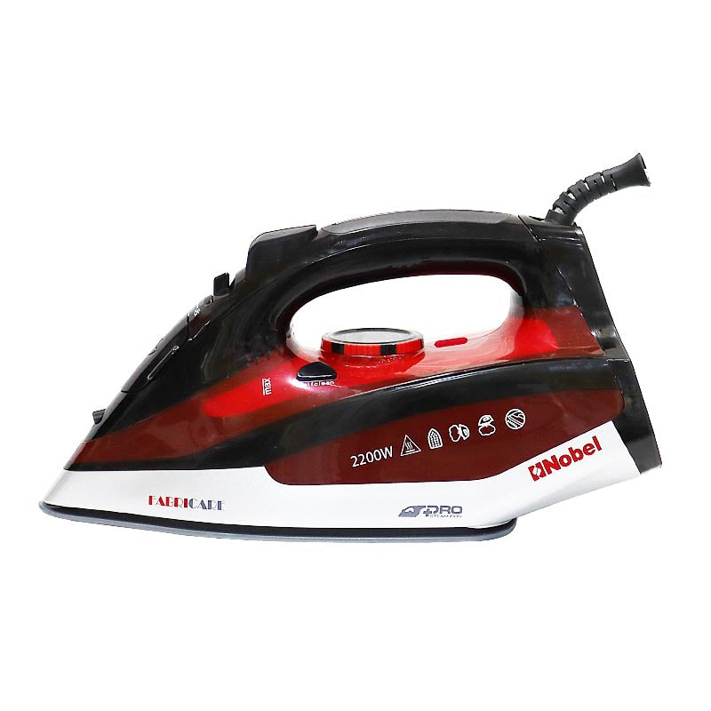 Nobel Steam Press Iron Red Ceramic Sole Plate  NSI27-1