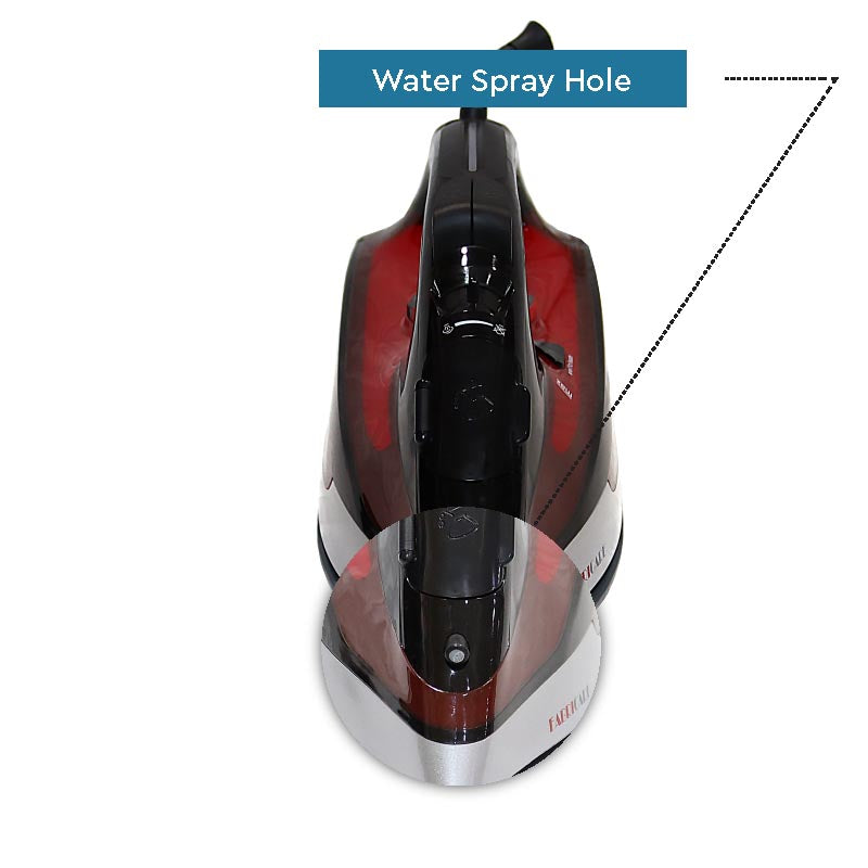 Nobel Steam Press Iron Red Ceramic Sole Plate  NSI27-4