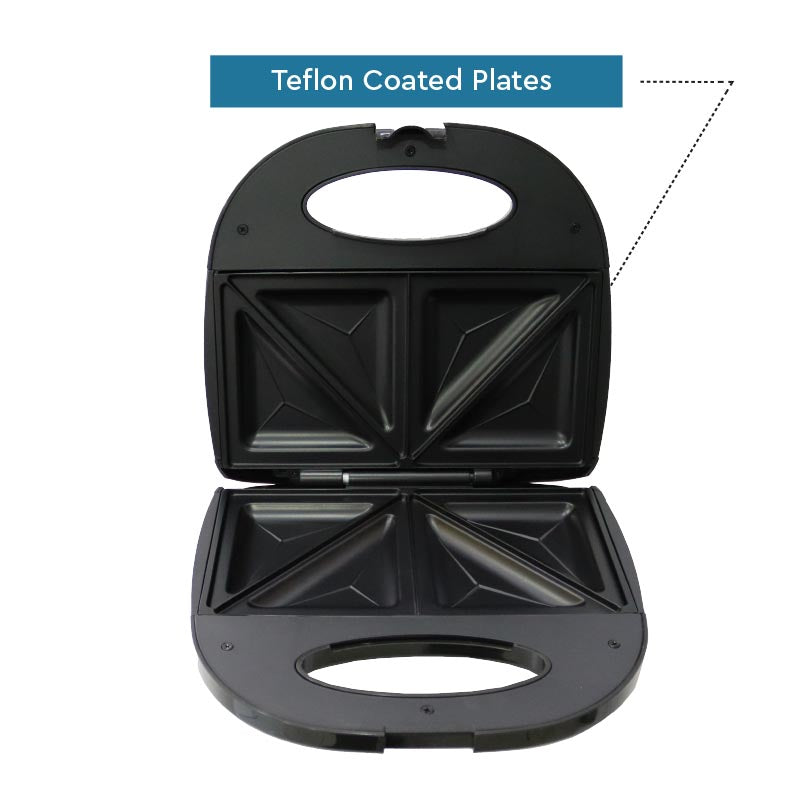 Nobel Sandwich Maker 700W Black/Silver Color NSM25S-4