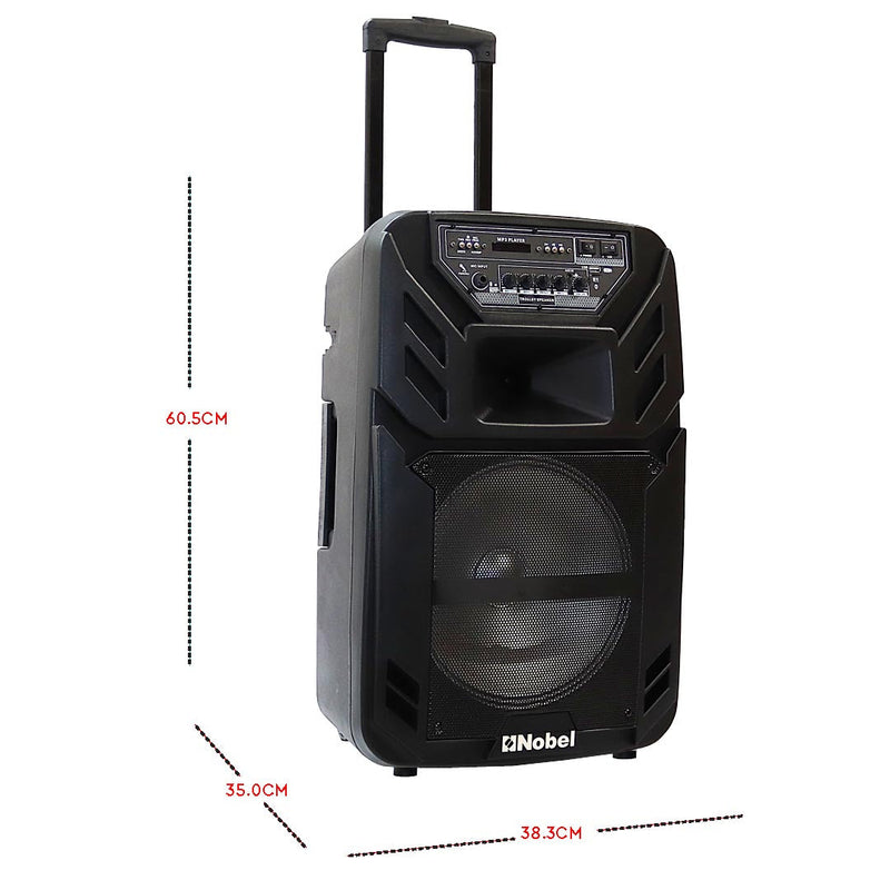 NOBEL Trolley Bluetooth Speaker Black 80W RMS NSP111T-3