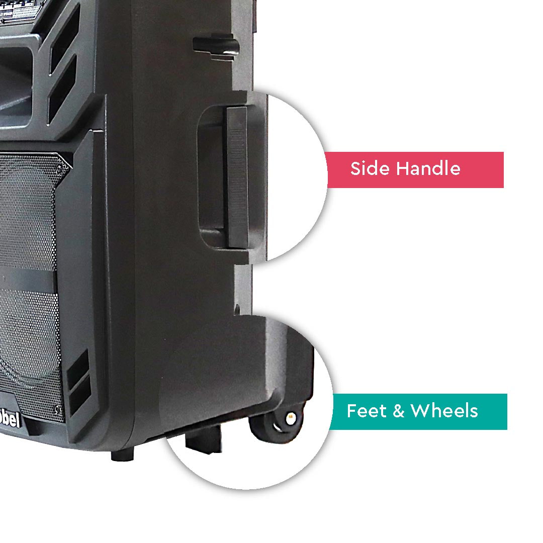 NOBEL Trolley Bluetooth Speaker Black 80W RMS NSP111T-6