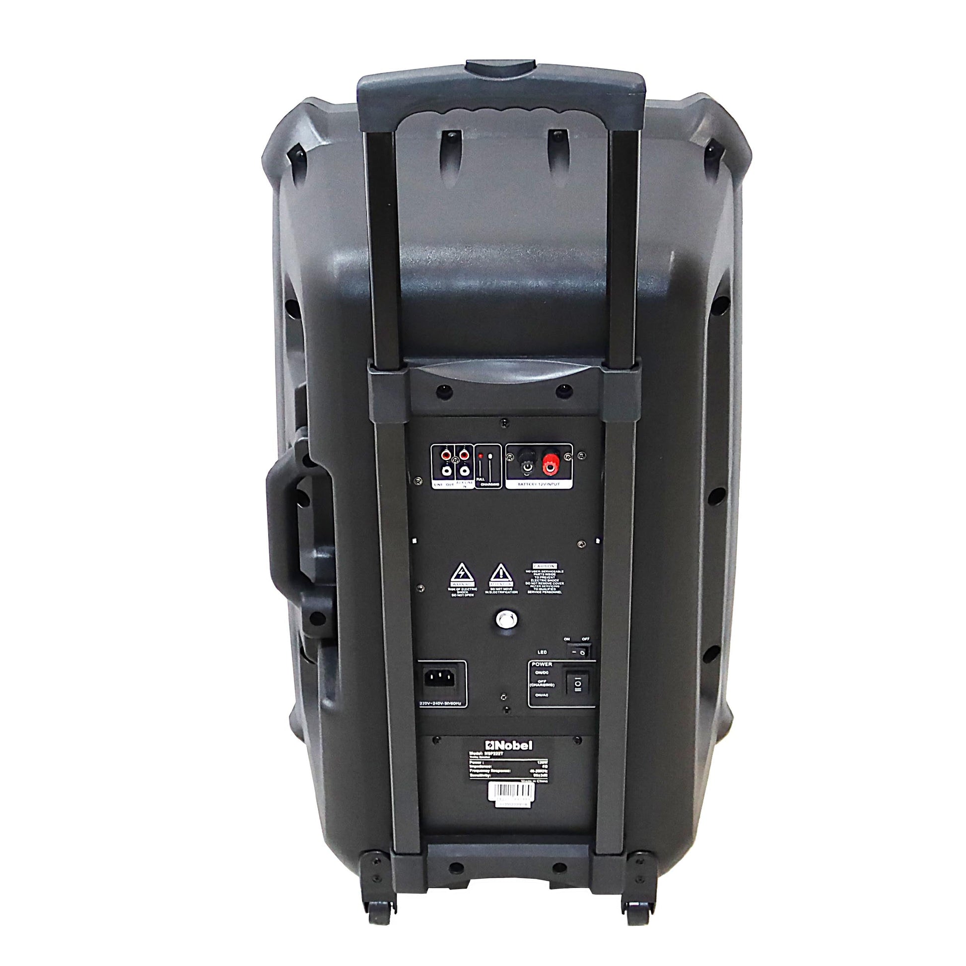 NOBEL Trolley Bluetooth Speaker Black 120W RMS NSP222T-7