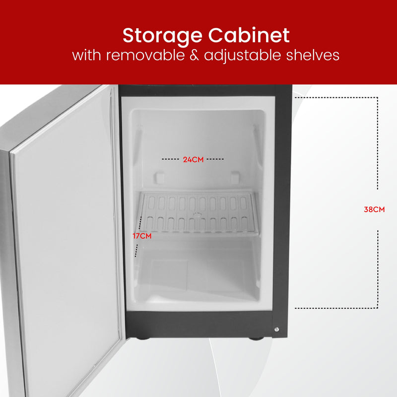 Nobel 3 Tap Top Load Water Dispenser Black and Silver NWD1607-7