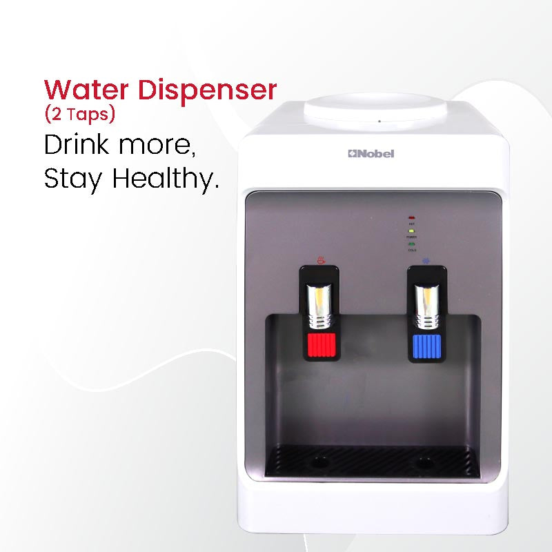 NOBEL Water Dispenser White Hot and Cool Compressor Cooling NWD556-2