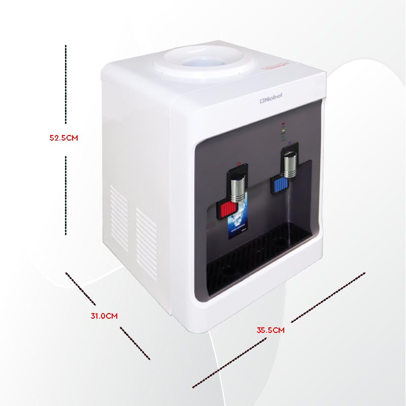 NOBEL Water Dispenser White Hot and Cool Compressor Cooling NWD556-7