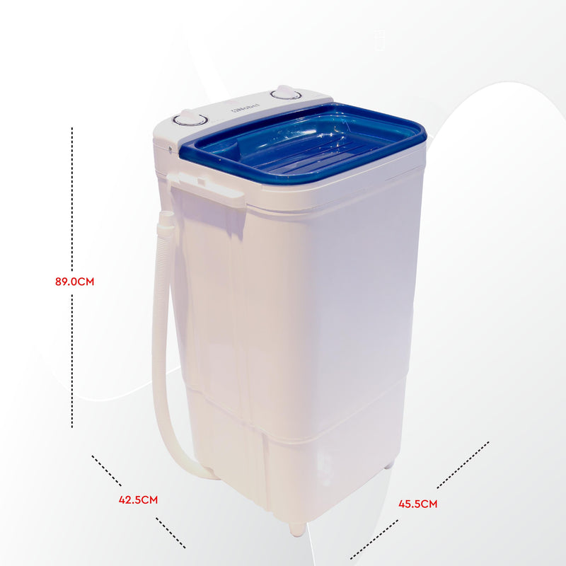 Nobel Single Tub Washing Machine 2 Number Of Wash Programs 7 kg NWM890 White-5