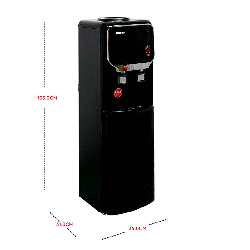 Nobel Water Dispenser Hot And Cool Black Cabinet R134A NWD702BK-3