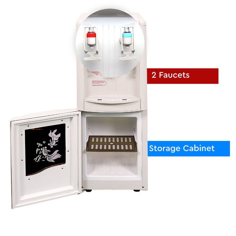 Nobel Water Dispenser Free Standing White Cabinet NWD1560-4